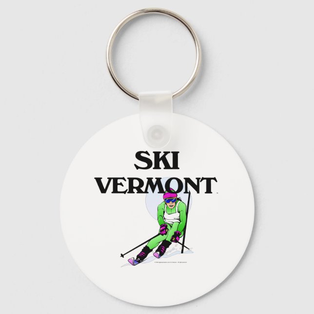 TOP Ski Vermont Keychain (Front)