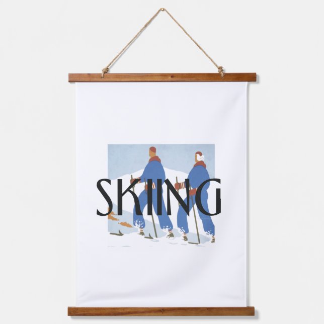 TOP Skiing Hanging Tapestry (Front)