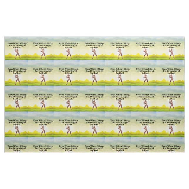 TOP Softball Dreams Fabric (Fat Quarter)