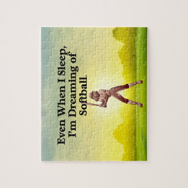 TOP Softball Dreams Jigsaw Puzzle (Vertical)