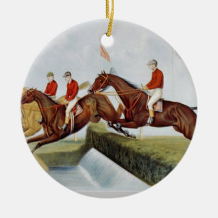 TOP Steeplechase Ceramic Ornament