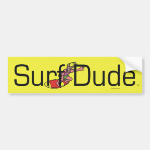 TOP Surf Dude Bumper Sticker