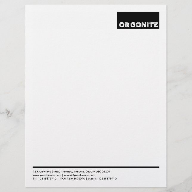 Top Tag v2 - Black Letterhead (Front)