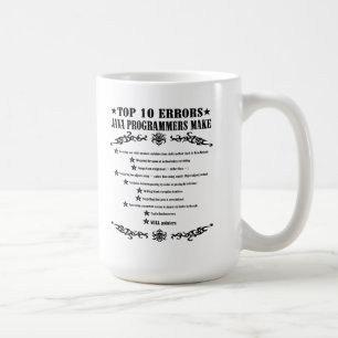 Top Ten Errors Java Programmers Make Coffee Mug