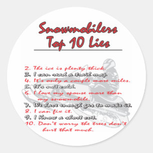 top-ten-on-Black-png Classic Round Sticker