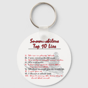 top-ten-on-Black-png Keychain