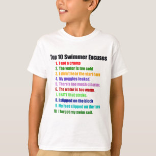Top Ten Swimmers Excuses