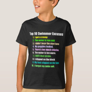 Top Ten Swimmers Excuses