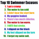 Top Ten Swimmers Excuses Photo Sculpture Ornament<br><div class="desc">Here are the top ten swimming excuses for not training or swimming hard enough. Great gift for your swimmer or swim coach. The swim coach has heard every one of them!</div>