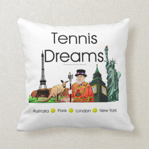 TOP Tennis Dreams Throw Pillow