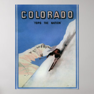 Top the Nation - Affiche promotionnelle sur le ski