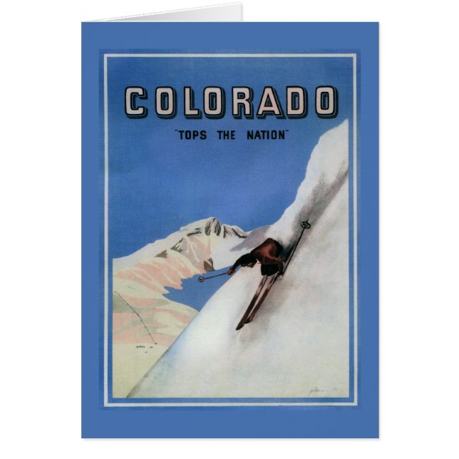 Top the Nation - Affiche promotionnelle sur le ski (Devant)