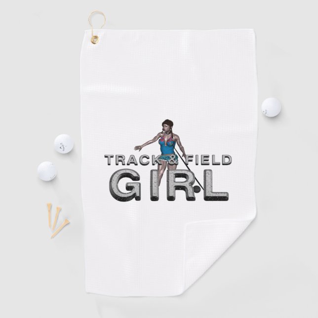 TOP Track and Field Girl Golf Towel (InSitu)