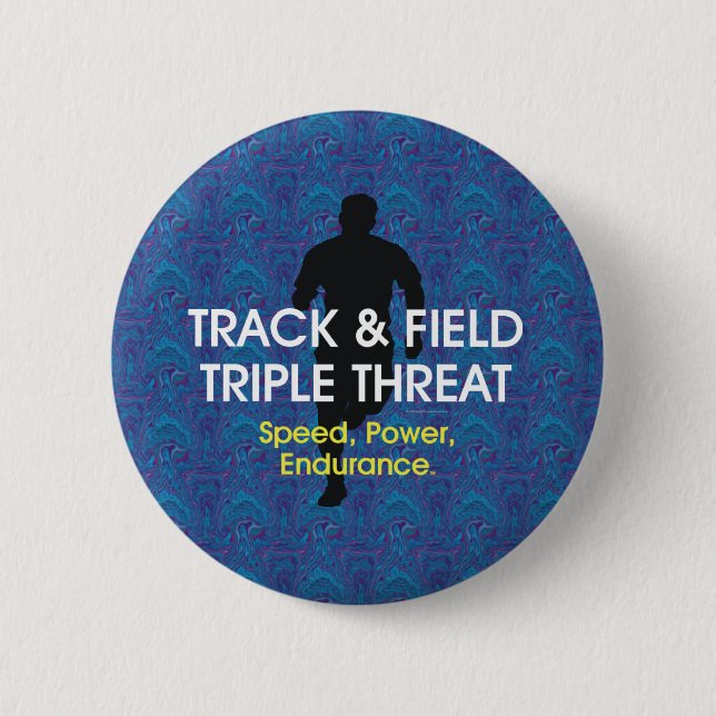 TOP Track Triple Threat 2 Inch Round Button (Front)