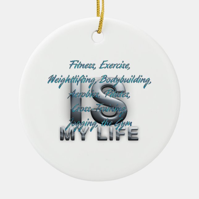 TOP Training Is My Life Ceramic Ornament (Front)