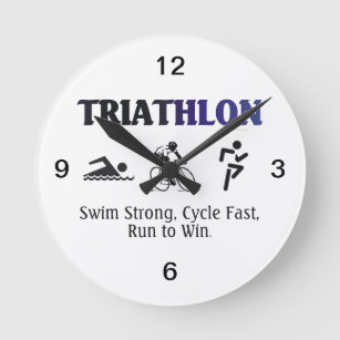 TOP Triathlon Round Clock