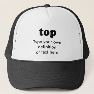 TOP TRUCKER HAT