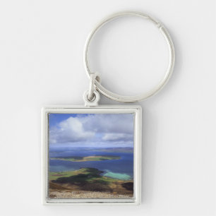 Top view: burra sound, graemsay & orkney mainland keychain