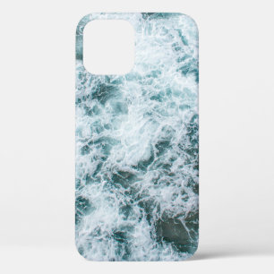 Top view of ocean waves iPhone 12 case