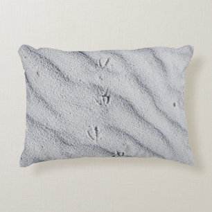 Top view of sand dunes accent pillow