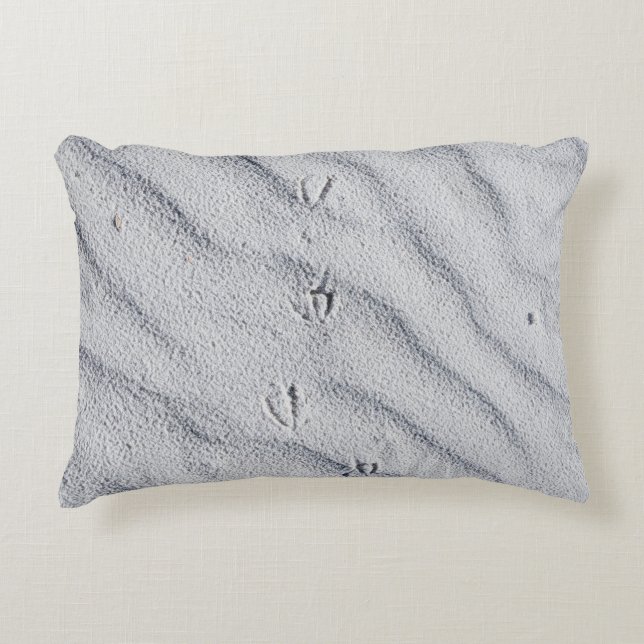 Top view of sand dunes accent pillow (Front)
