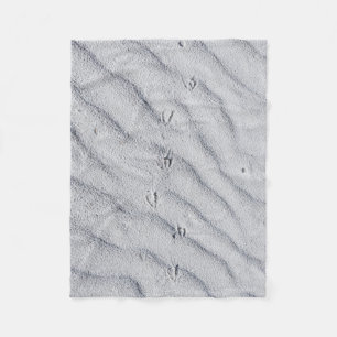 Top view of sand dunes fleece blanket