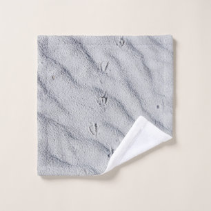 Top view of sand dunes wash cloth