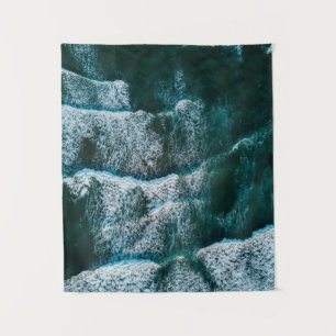 Top view photo of body of water tapestry