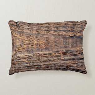 Top view texture of old wood. abstract,aged,antiqu accent pillow