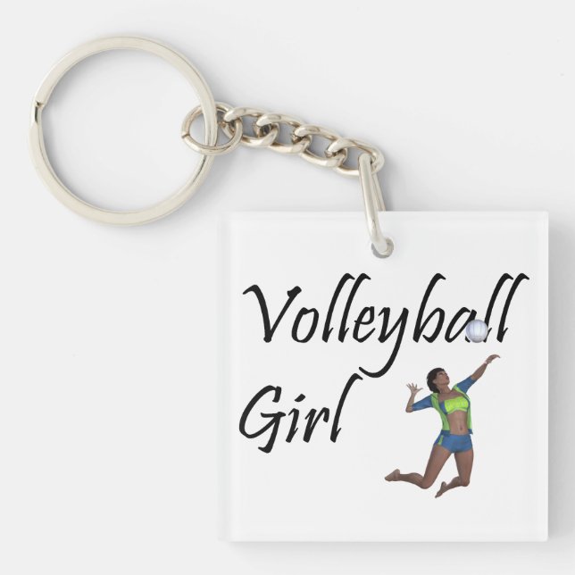 TOP Volleyball Girl Keychain (Front)