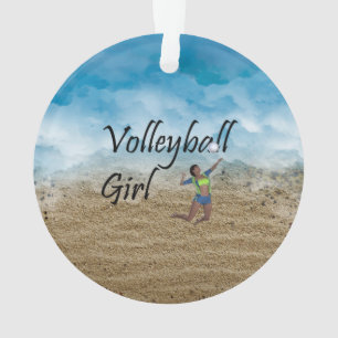 TOP Volleyball Girl Ornament