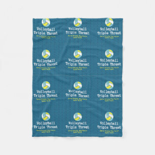 TOP Volleyball Triple Threat Fleece Blanket