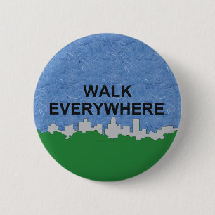 TOP Walk Everywhere 2 Inch Round Button