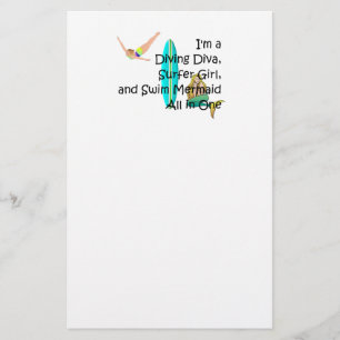 TOP Water Girl Stationery
