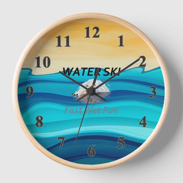 TOP Water Ski Clock (Front)