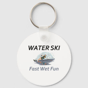 TOP Water Ski Keychain