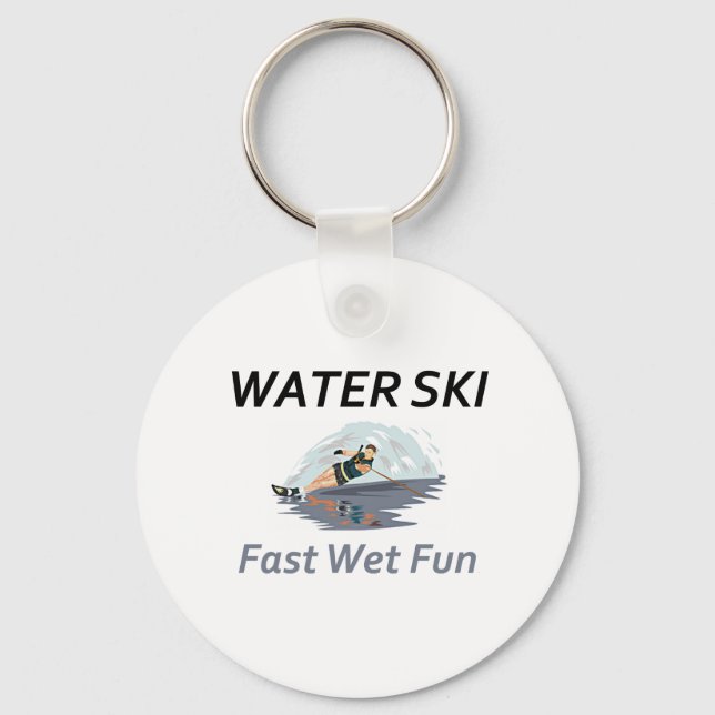 TOP Water Ski Keychain (Front)