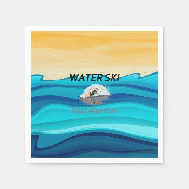 TOP Water Ski Napkin (Front)