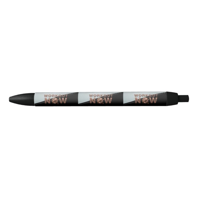 TOP Workout Now Black Ink Pen (Front)