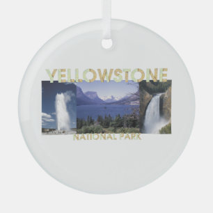 TOP Yellowstone Glass Ornament