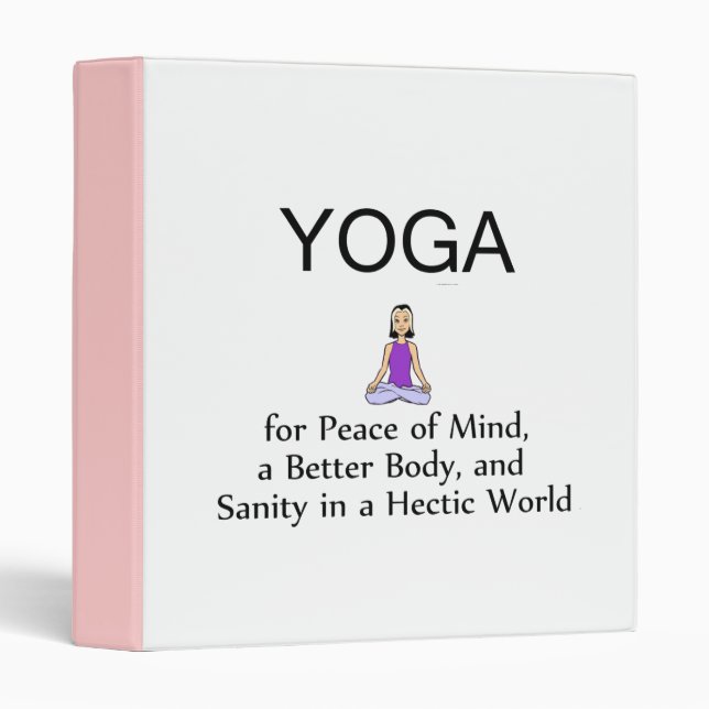 TOP Yoga Slogan Binder (Front/Spine)