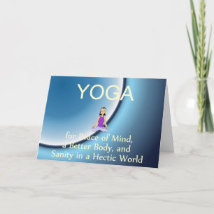TOP Yoga Slogan Card