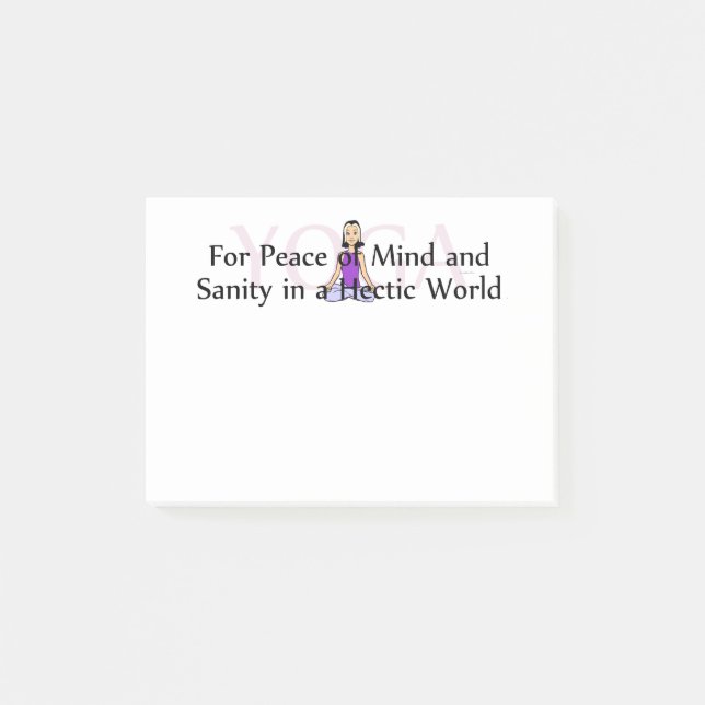 TOP Yoga Slogan Post-it Notes (Front)