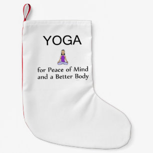 TOP Yoga Slogan Small Christmas Stocking