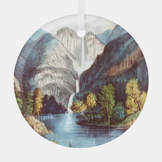 TOP Yosemite Glass Ornament (Front)