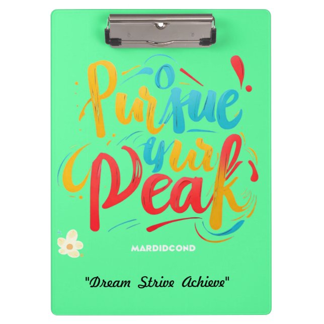 “Top Your Goals” Clipboard (Front)