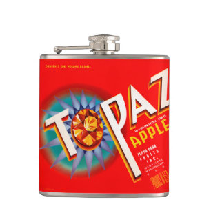 Topaz Apples Hip Flask