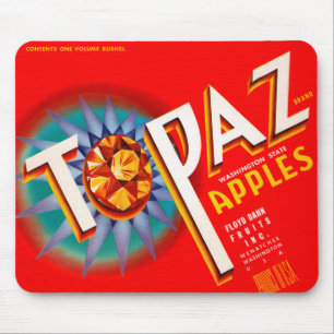 Topaz Apples Mouse Pad