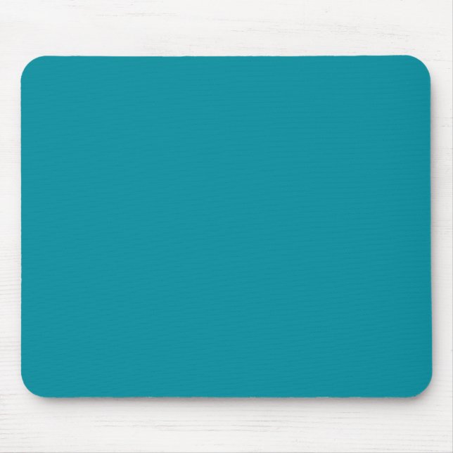 Topaz Blue Personalized Aqua Teal Colour Backgroun Mouse Pad (Front)