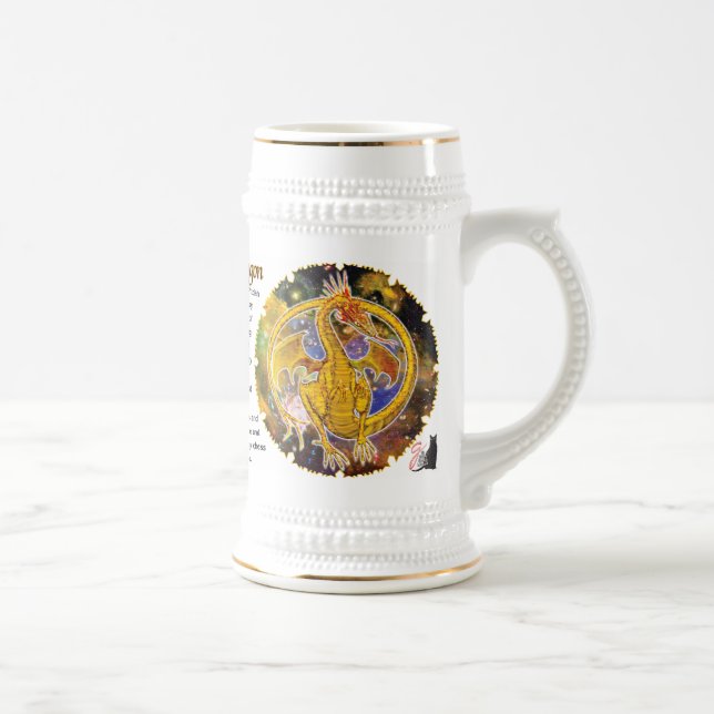 Topaz Cosmic Dragon Beer Stein (Right)